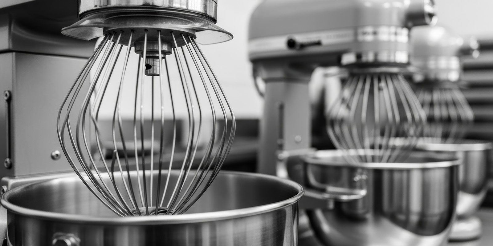 Professional Stand Mixers in Commercial Kitchen