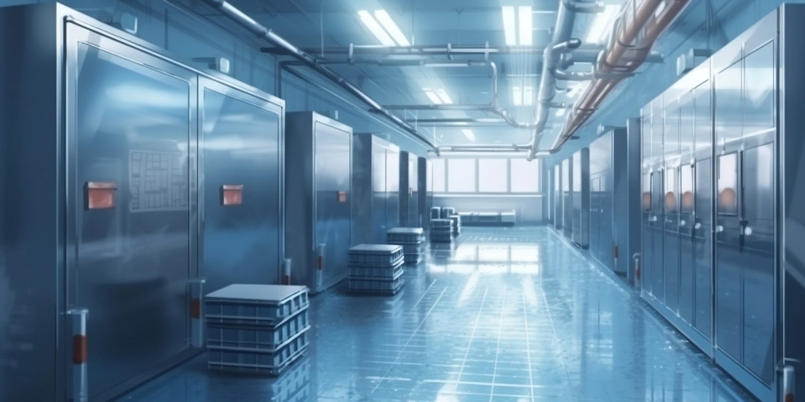 Refrigerator room : Factory style cold room ice Fresh food immer